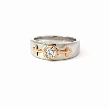 Two Tone Diamond Ring